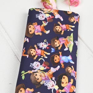 Dora the Explorer Fabric Anime Cotton Fabric By The Half Yard