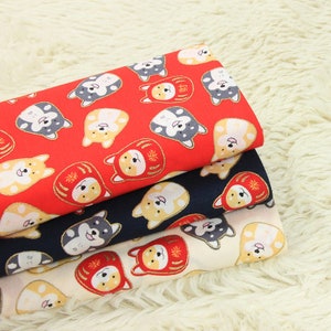 Japan Shiba Inu Dog Fabric Pet Dog Fabric Japanese Cartton Anime Cotton Fabric By The Half Yard