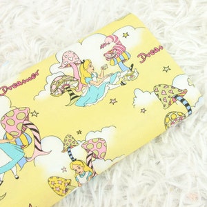 Alice in Wonderland Fabric The Cheshire Cat Fabric Anime Cotton Fabric By The Half Yard