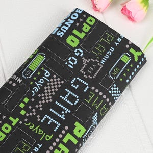 Video Game Fabric Game Fabric Anime Cotton Fabric By The Half Yard