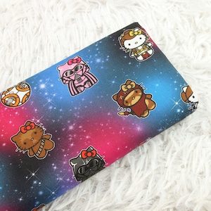 Hello Kitty and Star Wars Fabric Japanese Anime Fabric Anime Cotton Fabric By The Half Yard