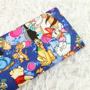 Disney Characters Fabric Mickey Mouse Princess Stitch Winnie the Pooh Fabric Anime Cotton Fabric By The Half Yard
