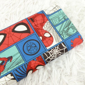 Cartoon Spider-Man Fabric Anime Cotton Fabric By The Half Yard