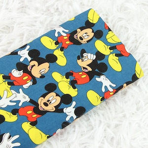 Mickey Minnie Mouse Fabric Cartoon Anime Cotton Fabric By The Half Yard