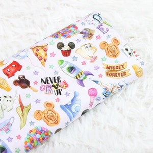 Cartoon Mickey Minnie Mouse Fabric Fairy Magic Kingdom Castle Fabric Cartoon Anime Cotton Fabric By The Half Yard