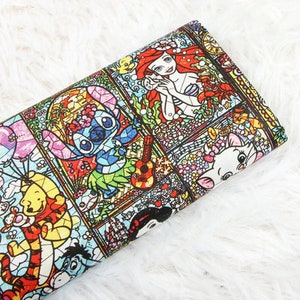 Disney Characters Fabric Princess Marie Cat Stitch Mickey Minnie Mouse Fabric Anime Cotton Fabric By The Half Yard