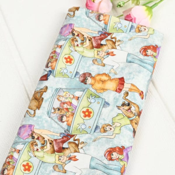 Scooby Doo Fabric Anime Cotton Fabric By The Half Yard