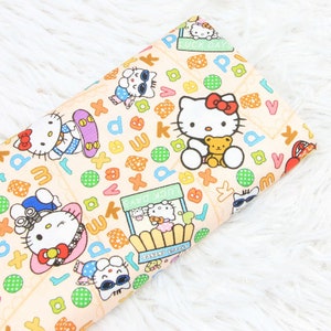 Hello Kitty Fabric Cat Lucky Kitty Fabric Japanese Anime Fabric Anime Cotton Fabric By The Half Yard