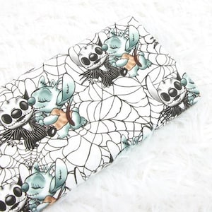 Stitch Fabric Halloween Fabric Cartoon Anime Cotton Fabric By The Half Yard