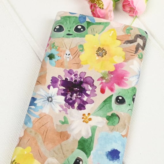 Baby Yoda Fabric Star Wars Mandalorian The Child Fabric Anime Cotton Fabric  By The Half Yard