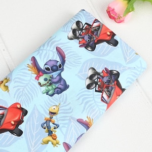 Stitch Fabric Blauer Koala-Stoff Cartoon Anime Baumwollstoff Halbe Meter