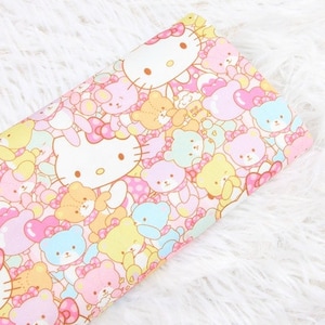 Hello Kitty Fabric Cat Lucky Kitty Fabric Japanese Anime Fabric Anime Cotton Fabric By The Half Yard