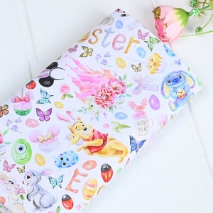 Cartoon Mickey Minnie Mouse Fabric Fairy Magic Kingdom Castle Fabric Cartoon Anime Cotton Fabric By The Half Yard