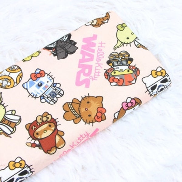 Hello Kitty Fabric Cat Lucky Kitty Fabric Japanese Anime Fabric Anime Cotton Fabric By The Half Yard