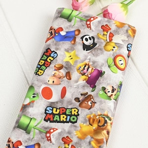 Super Mario Stoff Mario Luigi Stoff Japanischer Anime-Stoff Anime Baumwollstoff halber Hof