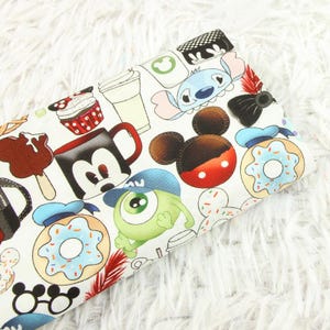 Disney Characters Fabric Mickey Mouse Princess Stitch Winnie the Pooh Fabric Anime Cotton Fabric By The Half Yard