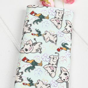 Moana Fabric Hei Hei And Pua Cartoon Cotton Fabric By The Half Yard