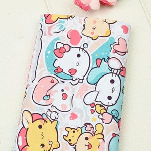Hello Kitty Fabric Cat Lucky Kitty Fabric Japanese Anime Fabric Anime Cotton Fabric By The Half Yard