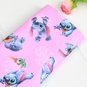Stitch Fabric Blauer Koala-Stoff Cartoon Anime Baumwollstoff Halbe Meter