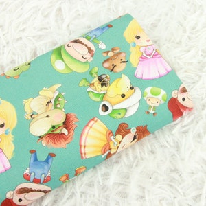 Super Mario Fabric Mario Luigi Fabric Japanese Anime Fabric Anime Cotton Fabric By The Half Yard