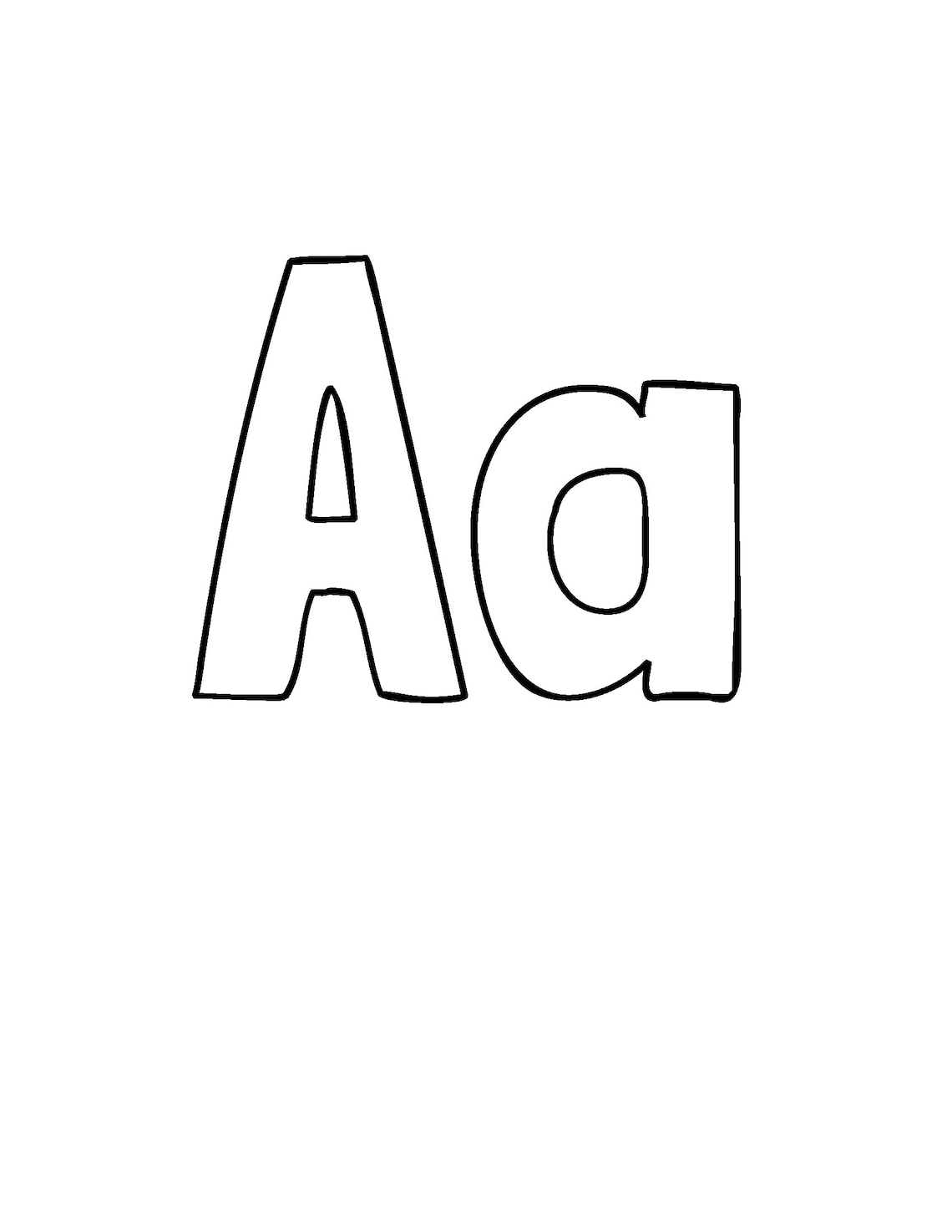 Printable Alphabet. Printable Uppercase &amp; Lowercase Letters and Number ...