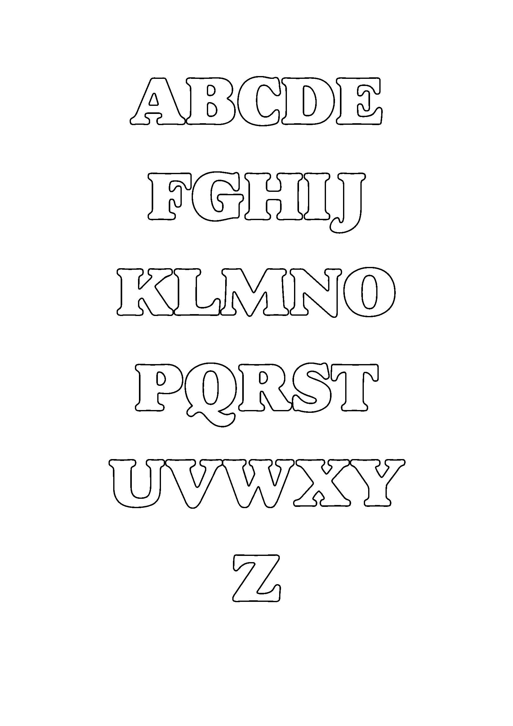 Printable Alphabets Printable Letters, Numbers Uppercase Letters ABC