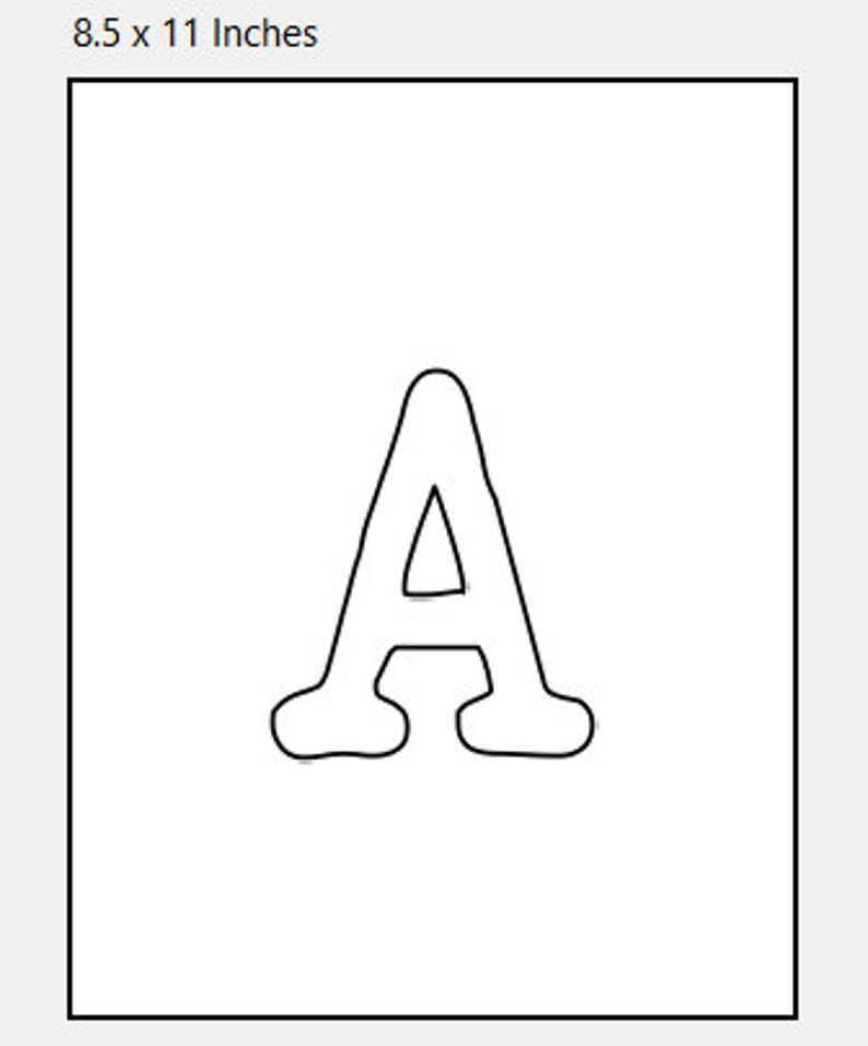 Printable Letters, Printable Alphabets, Uppercase Letters ABC PDF 38 ...
