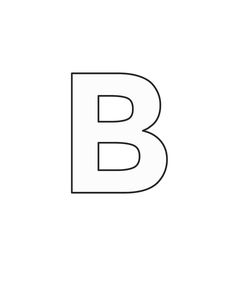 Printable Alphabet Cards. Simple Letter Flash Cards. ABC Minimalist