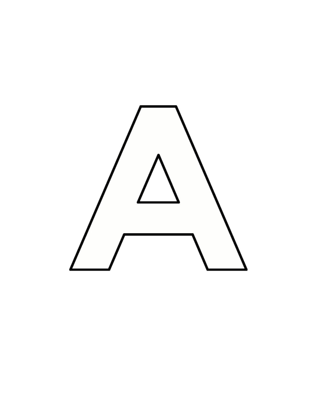 Printable Alphabet Cards. Simple Letter Flash Cards. ABC Minimalist