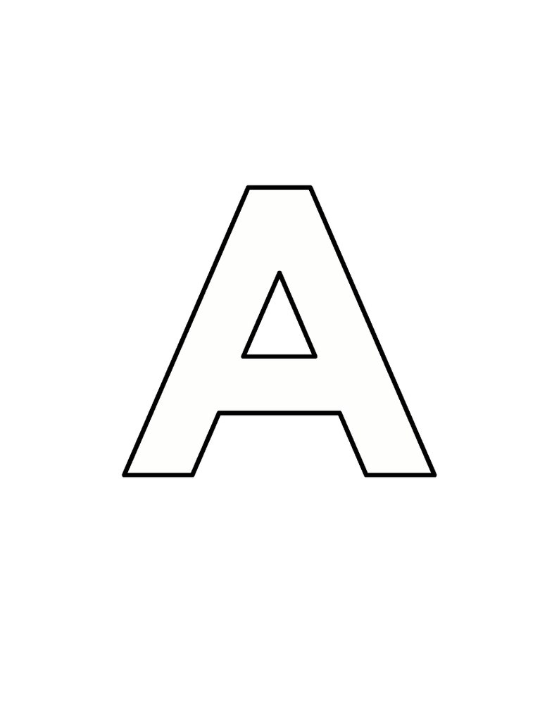 Printable Alphabet Cards. Simple Letter Flash Cards. ABC Minimalist ...