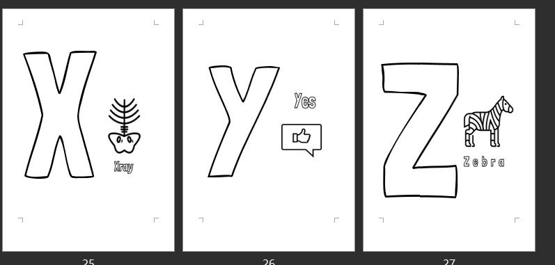 ABC Printable Homeschool Printable Preschool Nursery Alphabet Classroom ...