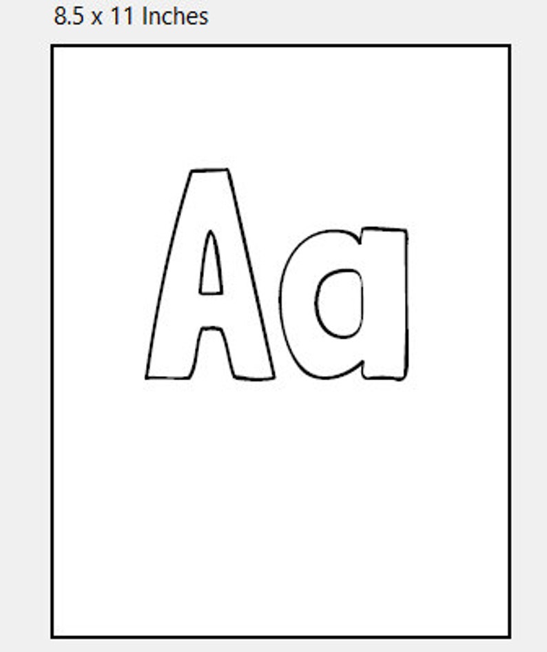 Printable Alphabet. Printable Uppercase & Lowercase Letters and Number