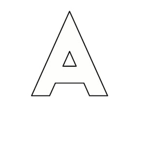 Afdrukbare letters, afdrukbare alfabetten, hoofdletters ABC PDF 27 pagina&#39;s met elke letter en één met alle letters