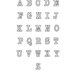 Printable Letters, Printable Alphabets, Uppercase Letters ABC PDF 38 ...