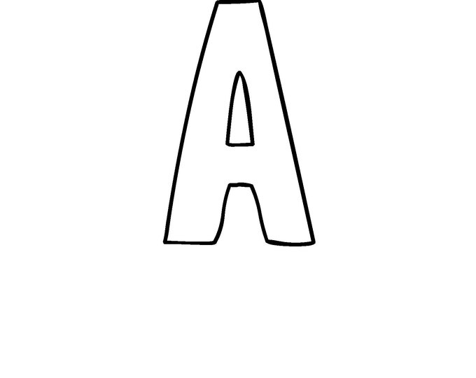 Printable Letters, Printable Alphabets, Uppercase Letters ABC PDF 27