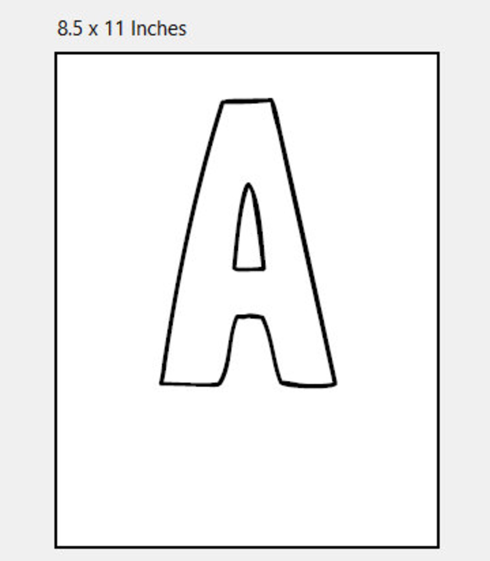 Printable Letters Printable Alphabets Uppercase Letters ABC Etsy