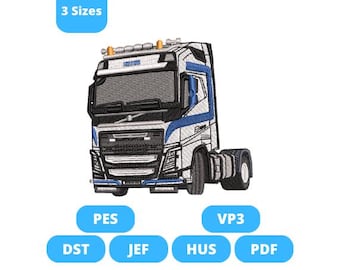 Truck embroidery design