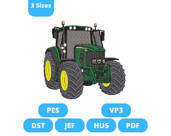 Tractor embroidery design