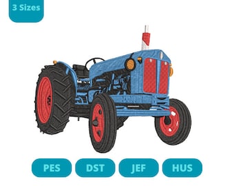 Tractor embroidery design