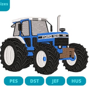 Tractor Ford8210 embroidery design