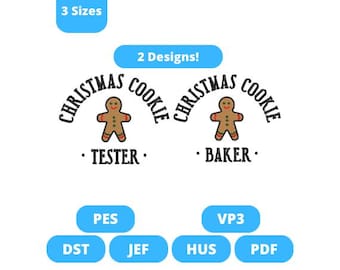 Christmas Cookie Couple Baker and Tester