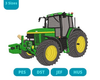 Tractor embroidery design