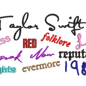 Taylor Swift Embroidery Design - Etsy