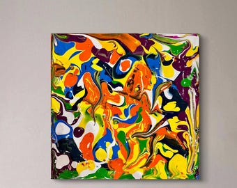 Colourful Artwork Abstract Painting Handmade Art Abstract Art Acrylic on Canvas Vibrant Colors