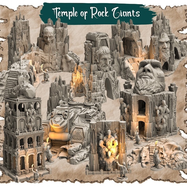 Temple of Giants | Echo's of an Ancient Civilization | 3D Printing | DND | Tabletop Wargames