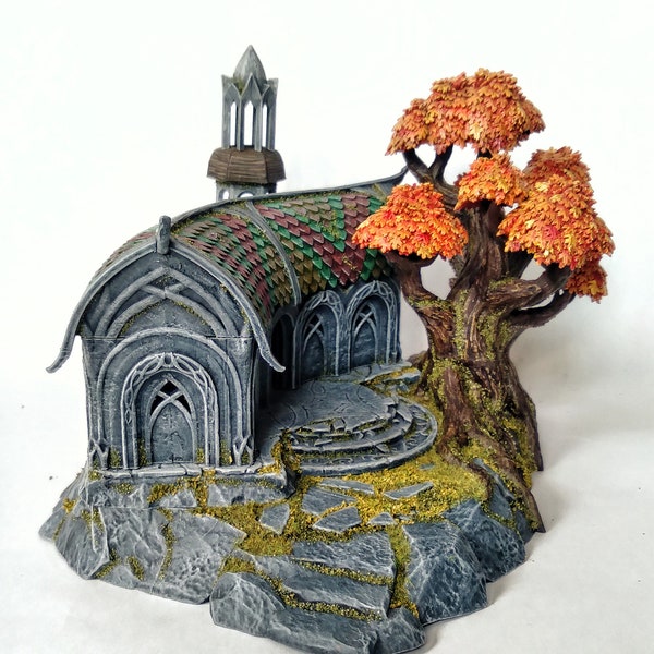 Elven Mansion | Elven Kingdom | 3D Printing | DND | Tabletop Wargames