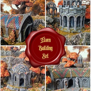 Elven Package Sets (X4) |Elven Realms Kingdom  |3D Printing | DND | Tabletop Wargames