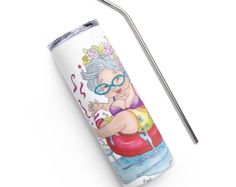 Granny's Water Frolic - Stainless steel tumbler