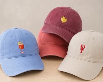 Embroidered Hat Personalized Dad Cap Embroidery Logo baseball hat Bachelorette hats Custom caps Sorority hat Unisex Baseball Cap Custom hat