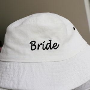 Customized Embroidered Bucket Hat Custom Text Embroidery Bucket Hat Customized Summer Hat Personalized Text Logo Design Vintage Bucket Hat